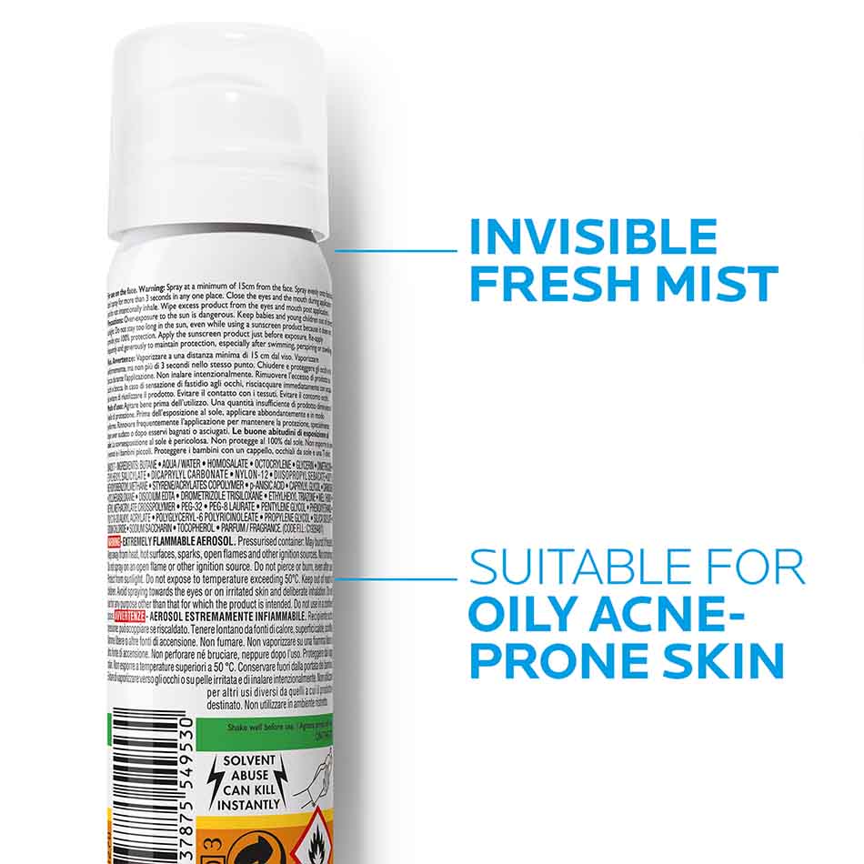 La Roche-Posay Anthelios SPF50 Face Mist 75ml | National Skin Centre